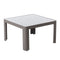 Bijzettafel Stella Grijs Aluminium Gehard glas 70 x 70 x 40 cm