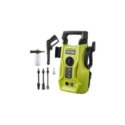 Hogedrukreiniger - RYOBI - 1400 W - 110 bar - 390 L - 5 m PVC-slang - Vario-lans - Turbolans - 0,...