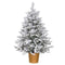 Kerstboom Gouden Polyethyleen Besneeuwd 82 x 82 x 120 cm