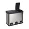 Recycling prullenbak Confortime Roestvrij staal 45 L