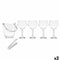 IJsemmer Vivalto 11444 Transparant Metaal Kristal 14,5 x 12 x 12,5 cm 4x (10,5 x 20 cm) Fluitglaz...