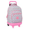 Schoolrugzak met Wielen Moos Flores Multicolour 33 x 45 x 22 cm