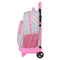 Schoolrugzak met Wielen Moos Flores Multicolour 33 x 45 x 22 cm