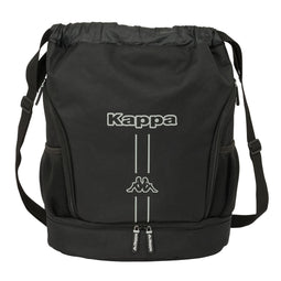 Rugtas met Koordjes Kappa Dark Zwart 35 x 40 x 1 cm