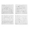 Canvas Pincello 29100261 Hout Stof 8 Stuks
