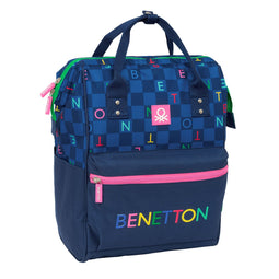 Schoolrugzak Benetton benetton Marineblauw 27 x 40 x 19 cm