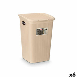 Emmercontainer Stefanplast 30084 Crème Plastic 50 L 36 x 54,5 x 38 cm (6 Stuks)