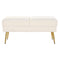 Kruk DKD Home Decor 106 x 45 x 50 cm Gouden Metaal Wit
