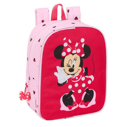 Schoolrugzak Minnie Mouse Naive Roze 22 x 27 x 10 cm