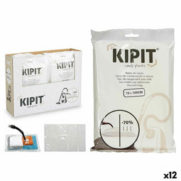 Vacuüm zakken Kipit 54205 Transparant Plastic 20 x 30 x 3 cm 70 x 100 cm (12 Stuks)