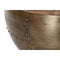 Hoofdtafel DKD Home Decor Glamour Bruin Gouden Metaal Mangohout 68 x 68 x 44 cm