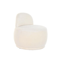 Leunstoel DKD Home Decor Wit 66 x 66 x 66 cm