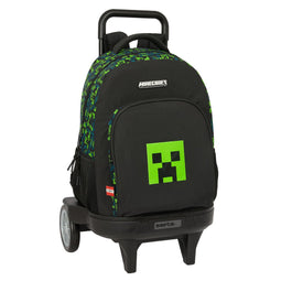 Schoolrugzak met Wielen Minecraft Tnt Multicolour 33 x 45 x 22 cm