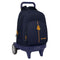 Schoolrugzak met Wielen Real Madrid C.F. Marineblauw 33 x 45 x 22 cm