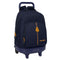 Schoolrugzak met Wielen Real Madrid C.F. Marineblauw 33 x 45 x 22 cm