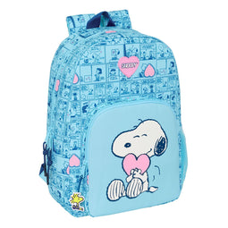 Schoolrugzak Snoopy Love Blauw 30 x 46 x 14 cm