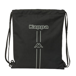 Rugtas met Koordjes Kappa Dark Zwart 35 x 40 x 1 cm
