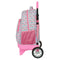 Schoolrugzak met Wielen Moos Flores Multicolour 33 x 45 x 22 cm