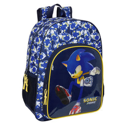 Schoolrugzak Sonic City Blauw 33 x 42 x 14 cm