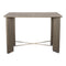 PTMD Liber Bar Table 140x70x94 Grey Wood Antique Metal