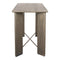 PTMD Liber Bar Table 140x70x94 Grey Wood Antique Metal