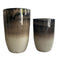 PTMD Tijs Cream Ceramic Round High Pot Set Of 2