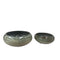 PTMD Azad Yellow Ceramic Bowl Pot Low Round Set Of 2