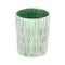 Kaarshouder Groen Kristal Cement 10 x 10 x 13 cm