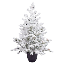 Kerstboom Polyethyleen Ananas Besneeuwd 40 x 40 x 90 cm
