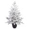 Kerstboom Polyethyleen Ananas Besneeuwd 40 x 40 x 90 cm