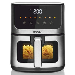 Luchtfriteuse Haeger Magic Window Grijs 1400 W