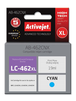 Activejet AB-462BNX inkt voor Brother printer, Brother LC-462XLBK; Supreme; 64 ml; zwart.
