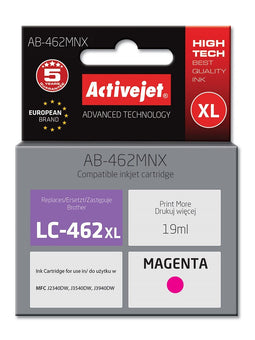 Activejet AB-462BNX inkt voor Brother printer, Brother LC-462XLBK; Supreme; 64 ml; zwart.