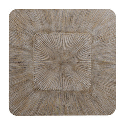 PTMD Dishita Cream Square Mdf Wall Panel Ribbed Large
