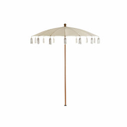 Parasoll DKD Home Decor Beige Natuurlijk Metaal 170 x 170 x 230 cm