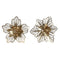 Wanddecoratie Home ESPRIT Gouden Modern Bloem 51 x 6 x 51 cm (2 Stuks)