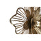 Wanddecoratie Home ESPRIT Gouden Modern Bloem 51 x 6 x 51 cm (2 Stuks)
