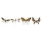Wanddecoratie Home ESPRIT Gouden Vlinder 36 x 3 x 26 cm (4 Stuks)