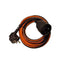 Tweekleurige verlenging - CHACON - Zwart / Oranje - H05VV-F 3G1,5 - 20 m