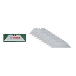 Bosch Set van 10 trapeziumvormige messen (voor vouwmes voor snijwerkzaamheden SK5 stalen opbergko...
