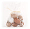 Annas collection - 9St Ei 6 cm Naturel Asst.Met Veertje