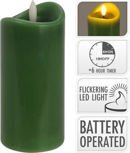 Nampook - Led Candle 70X150 mm Oliv Green