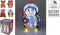 Nampook - Dieren met led 24 cm 4ass kerstversiering