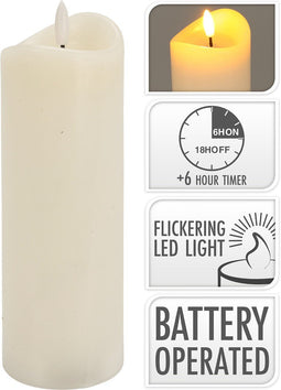 Nampook - Led Candle 90X125 mm Ivory
