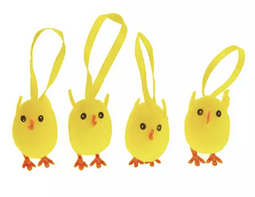 Annas collection - 4ST KUIKEN 4CM GEEL/HEADER