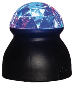 Annas collection - Mini Discolight Led Multi / Black Base / 3Xaaa With Dc