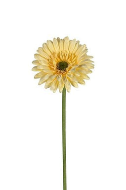 Louis maes - Gerberasteel l58 cm geel kunstbloem zijde nepbloem