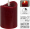 Nampook - Led Candle 70X100 mm Dark Red