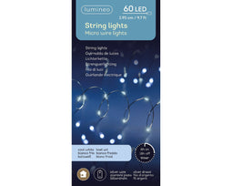 Lumineo - micro stringlights l295cm-60l kl.wt kerst