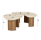AnLi Style Salontafel set/2 Romano organic - Ceramic travertine